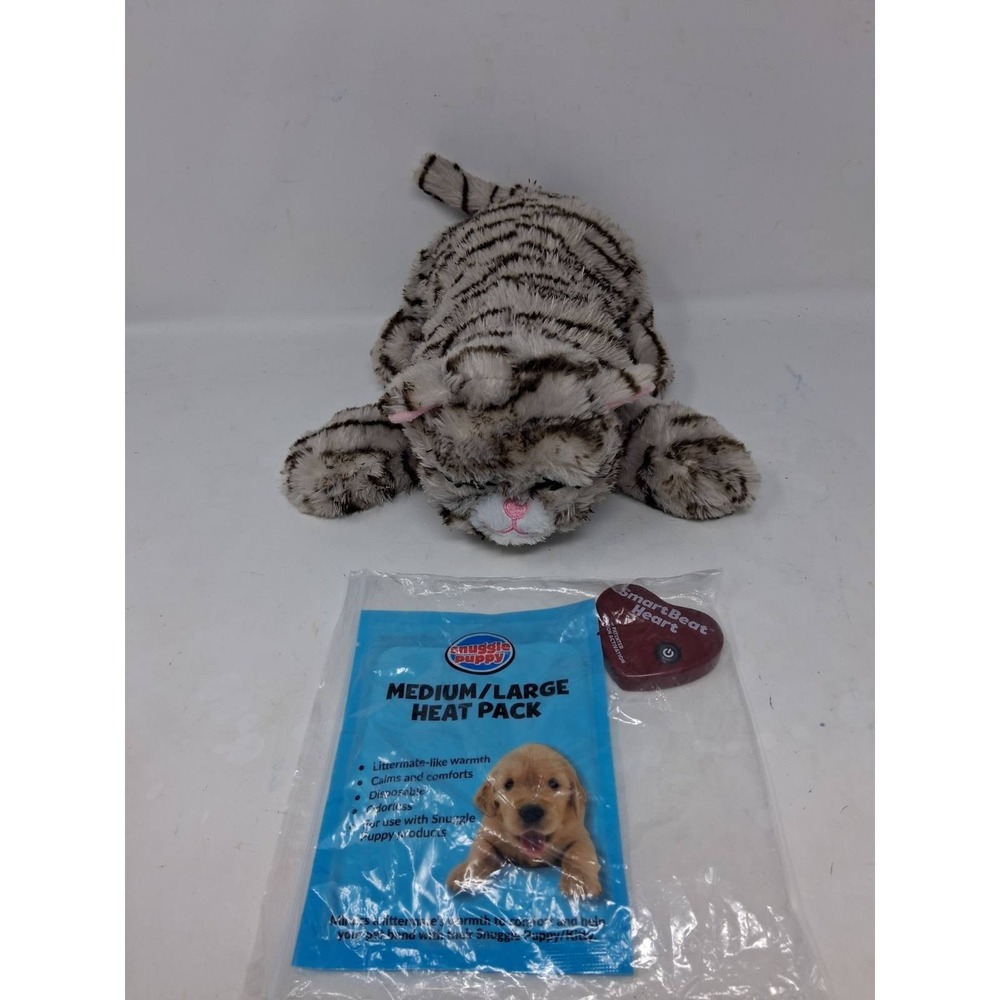 Snuggle Puppy Plush Snuggle Kitty Cat Behavior Anxiety Aid Pet Heartbeat
